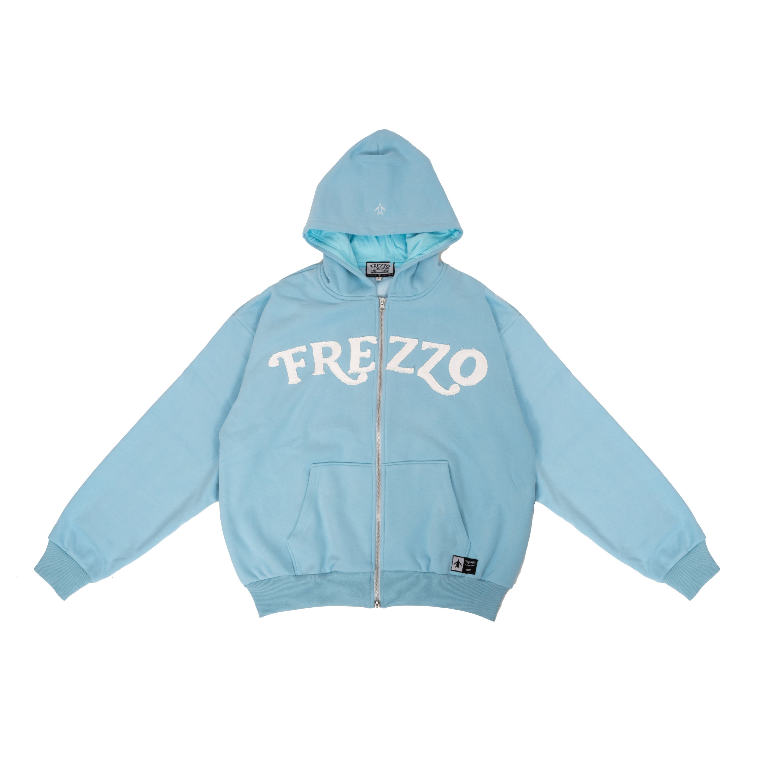 SKY BLUE ZIP-UP HOODIE